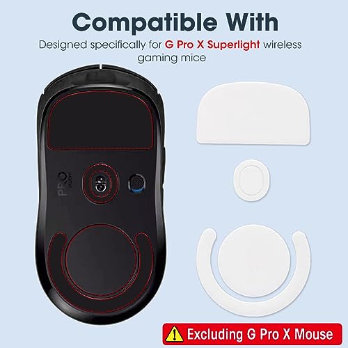 Verilux® Mouse Feet Skates for Logitech G Pro X Superlight Gaming Mouse Rounded Curved Edges Replacement 0.7mm Smooth PTFE 2PCS Verilux® Mouse Feet Skates for Logitech G Pro X Superlight Gaming Mouse Rounded Curved Edges Replacement 0.7mm Smooth PTFE 2PCS